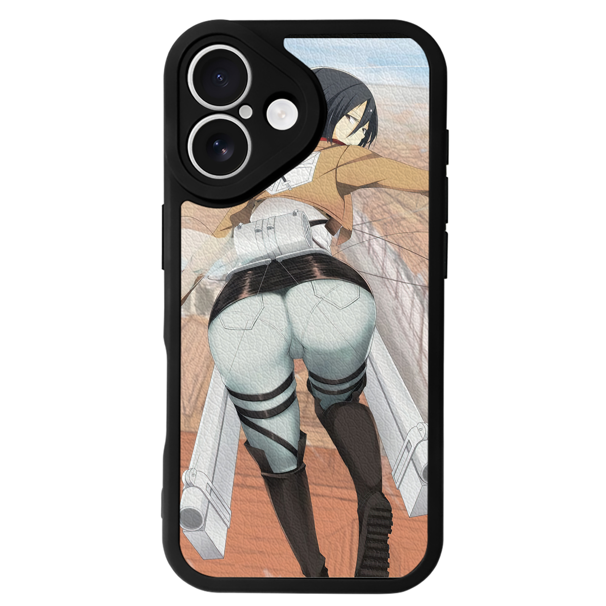 （画像用） 進撃の巨人 Attack on Titan 【iPhone 16シリーズ対応】シリコンスマホケース（レザー調） 材質：シリコン